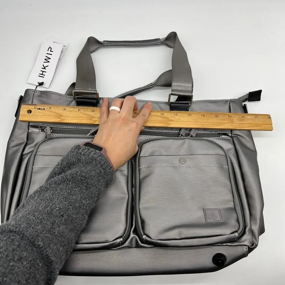 IHKWIP Cargo Catchall Tote Met Stone Grey No Crossbody Strap